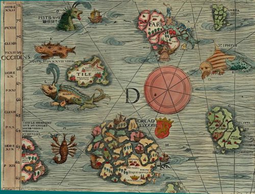 Carta Marina, 1539, by Olaus Magnus.